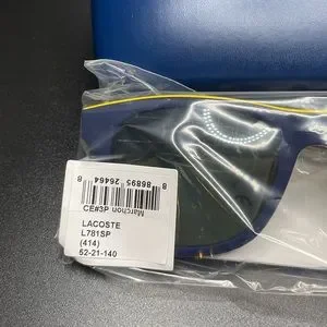 NWT Lacoste Sunglasses, Blue & Yellow Polarized Stripes & Piping Lacoste | Accessories | Nwt Lacoste Sunglasses Blue Yellow  main image 4
